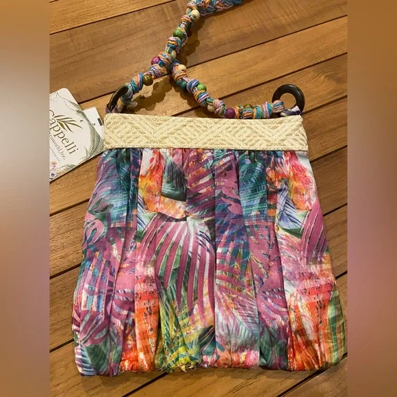NEW Cappelii Purse Tropical Palm Leaves - Picture 8 of 13